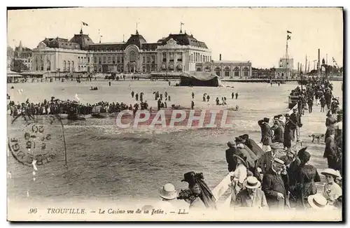 Ansichtskarte AK Trouville Le Casino Vu de la Jetee