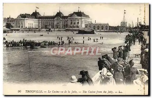 Ansichtskarte AK Trouville Le Casino Vu de la Jetee