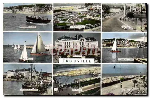 Cartes postales moderne Trouville Gold Yachts Casino