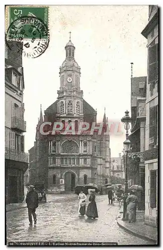 Cartes postales Trouville L&#39Eglise Notre Dame de Bon Secours