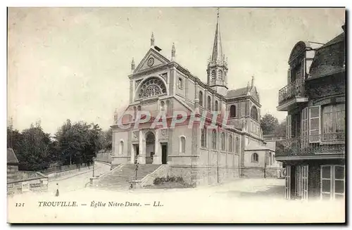 Cartes postales Trouville L'Eglise Notre Dame