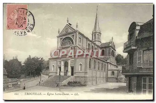 Cartes postales Trouville L'Eglise Notre Dame