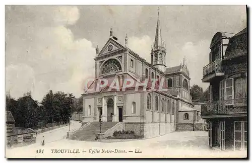 Cartes postales Trouville L'Eglise Notre Dame