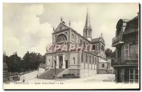 Cartes postales Trouville L'Eglise Notre Dame