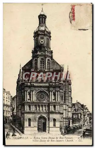 Cartes postales Trouville L'Eglise Notre Dame de Bon Secours