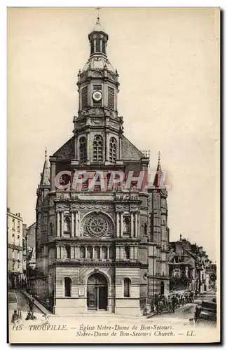 Cartes postales Trouville L'Eglise Notre Dame de Bon Secours