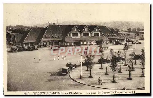 Cartes postales Trouville Reine des Plages La Gare de Deauville Trouville