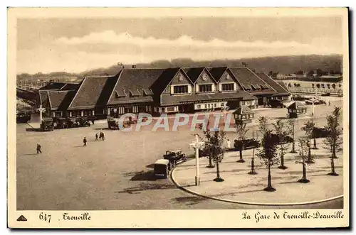 Cartes postales Trouville La gare de Trouville Deauville