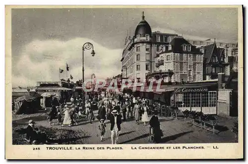 Ansichtskarte AK Trouville La Reine Des Plages La Cancaniere et Les Planches