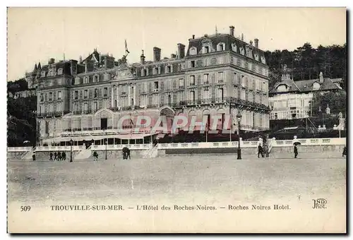 Ansichtskarte AK Trouville Sur Mer L&#39Hotel Des Roches Noires