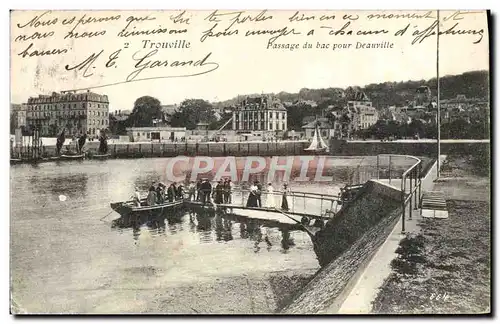 Cartes postales Trouville Passage du bac Pour Deauville