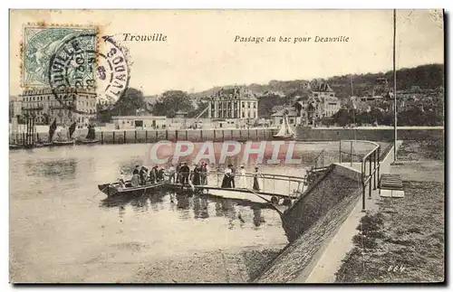 Ansichtskarte AK Trouville Passage du bac Pour Deauville