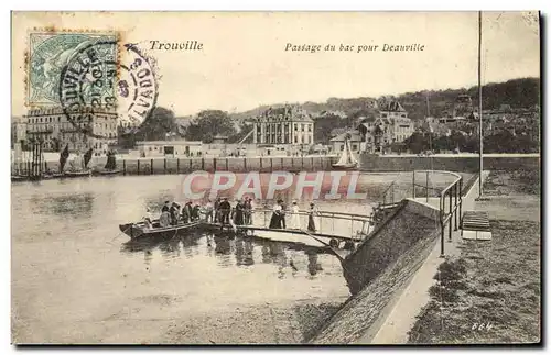 Cartes postales Trouville Passage du bac Pour Deauville