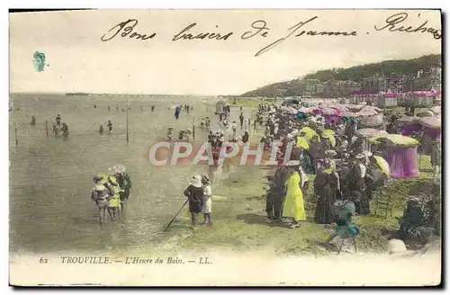 Ansichtskarte AK Trouville L&#39Heure du Bain