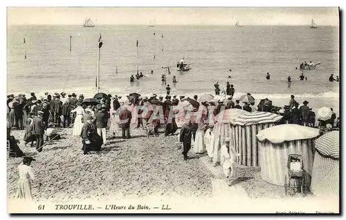 Ansichtskarte AK Trouville L&#39Heure du Bain