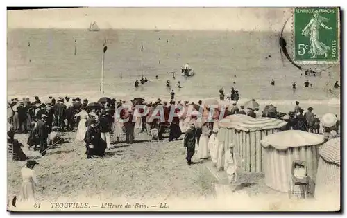 Ansichtskarte AK Trouville L&#39Heure du Bain