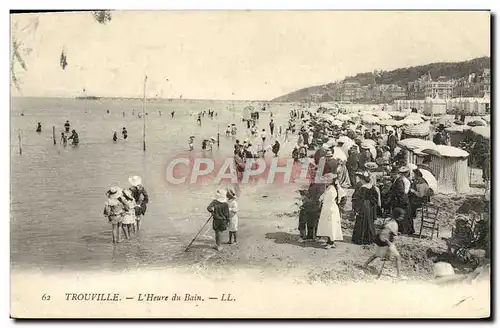 Ansichtskarte AK Trouville L&#39Heure du Bain