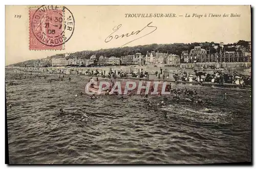Cartes postales Trouville Sur Mer La Plage a L'Heure des Bains