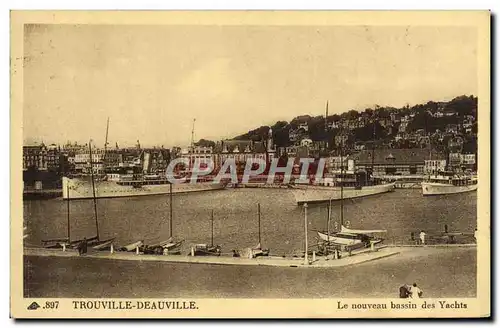 Ansichtskarte AK Trouville Deauville Le nouveau bassin des yachts Bateaux