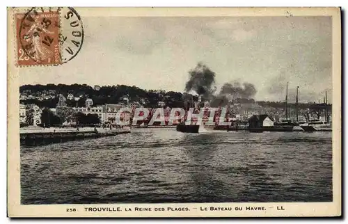 Cartes postales Trouville La Reine Des Plages Le Bateau Du Havre