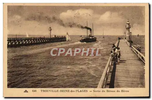 Ansichtskarte AK Trouville La Reine Des Plages sortie du Bateau du Havre