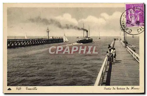 Ansichtskarte AK Trouville La Reine Des Plages sortie du Bateau du Havre