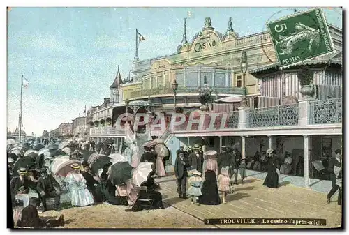 Cartes postales Trouville Le casino l&#39apres midi