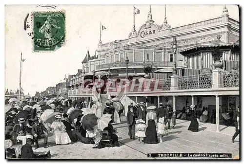 Cartes postales Trouville Le casino l'apres midi