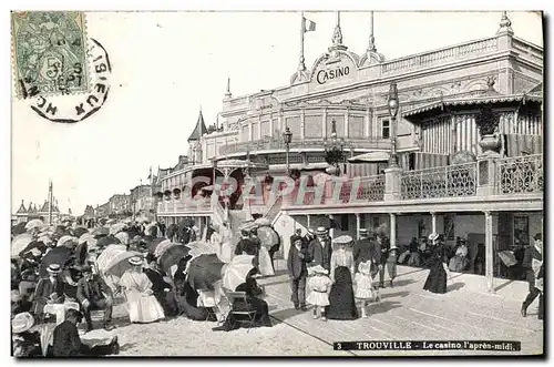 Cartes postales Trouville Le casino l'apres midi