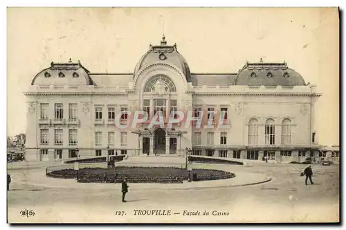 Cartes postales Trouville Facade du casino