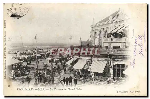 Cartes postales Trouville Sur mer la terrasse du grand salon