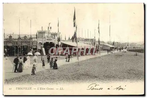 Cartes postales Trouville L&#39Eden casino