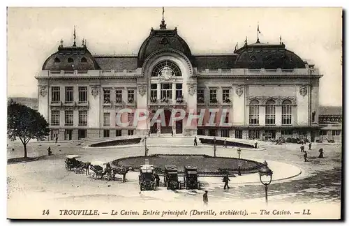 Ansichtskarte AK Trouville Le casino entree principale