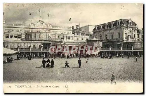 Cartes postales Trouville La facade du casino