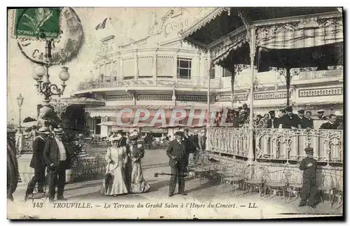 Cartes postales Trouville La terrasse du grand salon a l&#39heure du concert