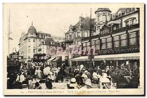 Cartes postales Trouville la reine des plages Topsy Bar