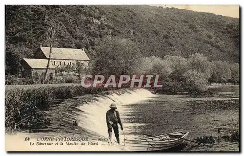 Cartes postales L'Orne pittoresque Maizet le deversoir et le moulin