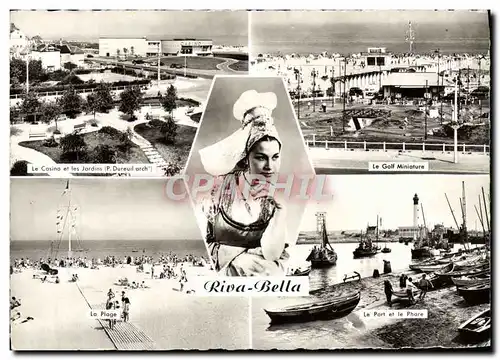 Cartes postales moderne Riva Bella Golf Port et phare La plage Le casino et les jardins