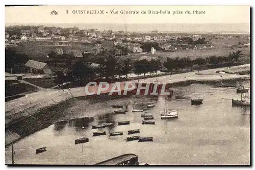 Ansichtskarte AK Ouistreham vue generale de rive bella prise du phare