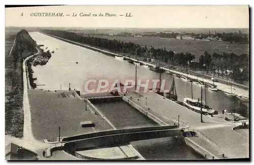 Cartes postales Ouistreham Le canal vu du phare