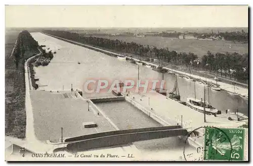 Cartes postales Ouistreham Le canal vu du phare