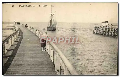 Ansichtskarte AK Ouistreham La jetee Bateau