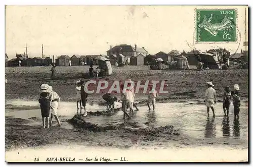 Ansichtskarte AK Riva bella Sur la plage Enfants