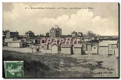 Cartes postales Riva bella sur la plage les cabines et les villas