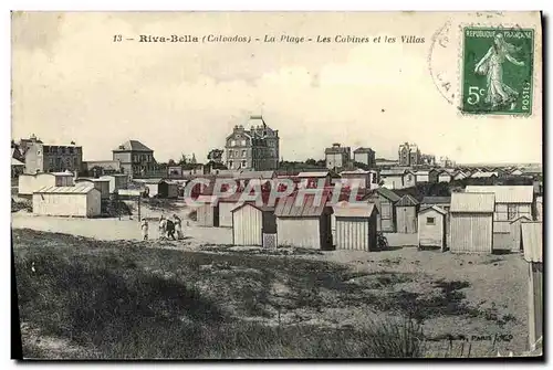 Cartes postales Riva bella la plage les cabines et les villas