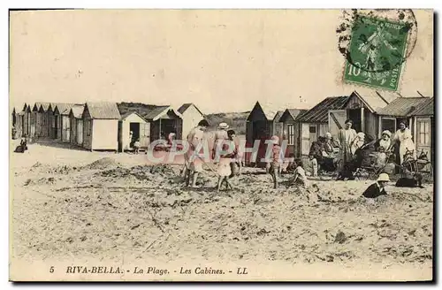 Cartes postales Riva Bella La plage les cabines