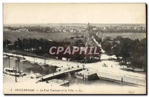 Ansichtskarte AK Ouistreham Le pont tournant et la ville