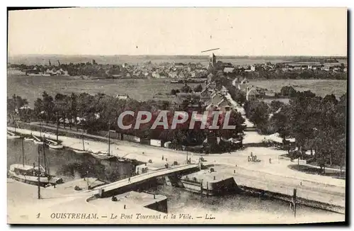 Ansichtskarte AK Ouistreham Le pont tournant et la ville