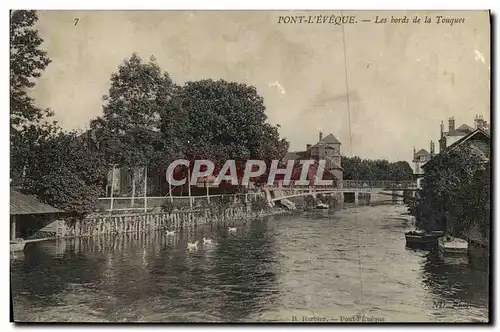 Ansichtskarte AK Pont I&#39Eveque Les bords de la touques