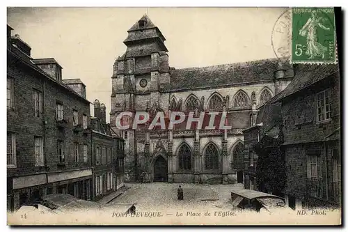 Cartes postales Pont I'Eveque La place de l'eglise